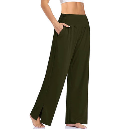 Pantalon Yoga Femme Fluide Large Confortable Coupe Ample