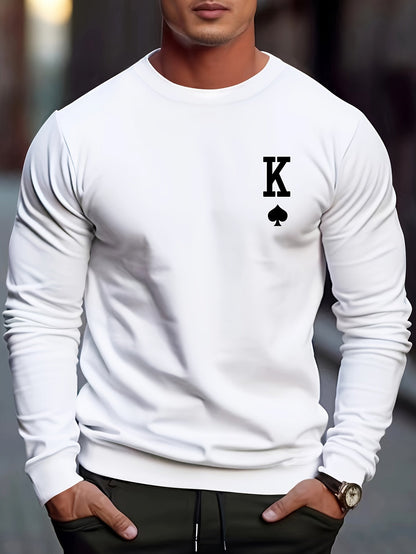 Sweat Homme Carreaux Classique Manches Longues