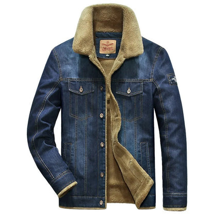 Veste Hiver Polaire Doublée Longues Manches Jeans