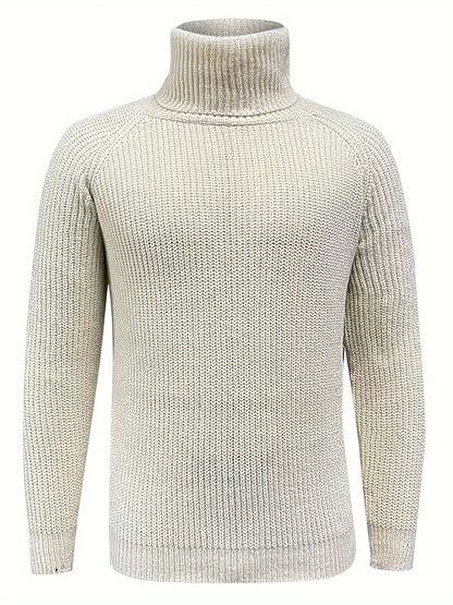Pull homme col roulé chaud pour hiver