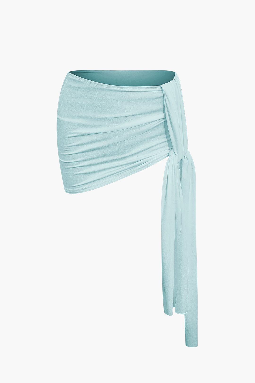 Top Épaule Uniquement & Mini Jupe Drapée pour Soirée Glamour
