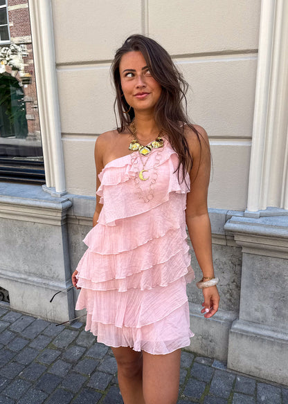 Robe mini Femme Volants Coupe Fluide Style Estival