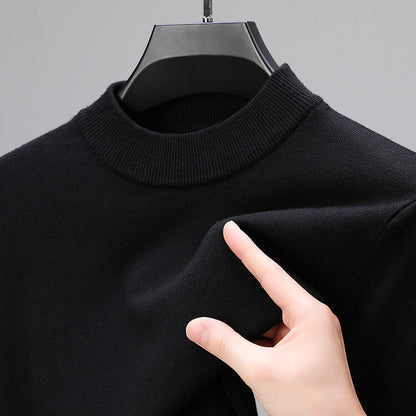 Pull Homme en Laine Brun Classique et Élégant