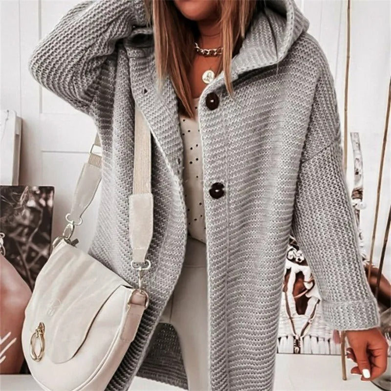 Manteau femme hiver épais avec capuche rose foncé