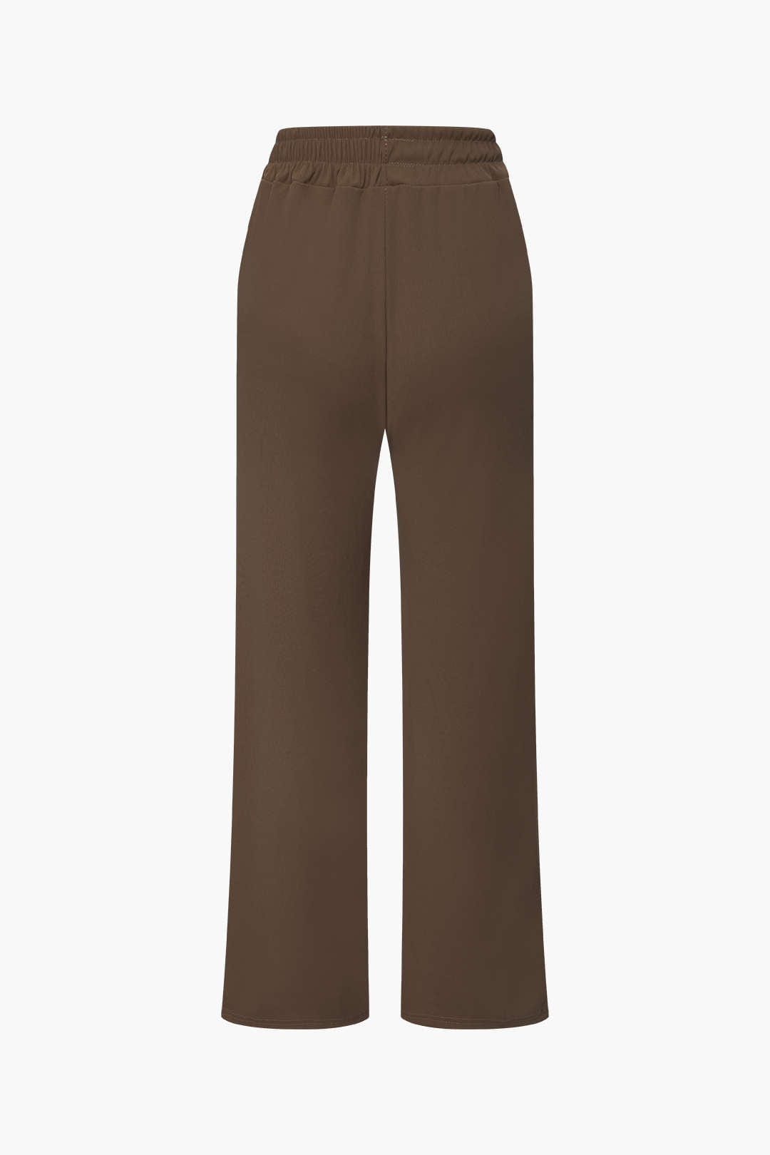 Ensemble Deux Pièces Élégant Asymétrique et Pantalon Large