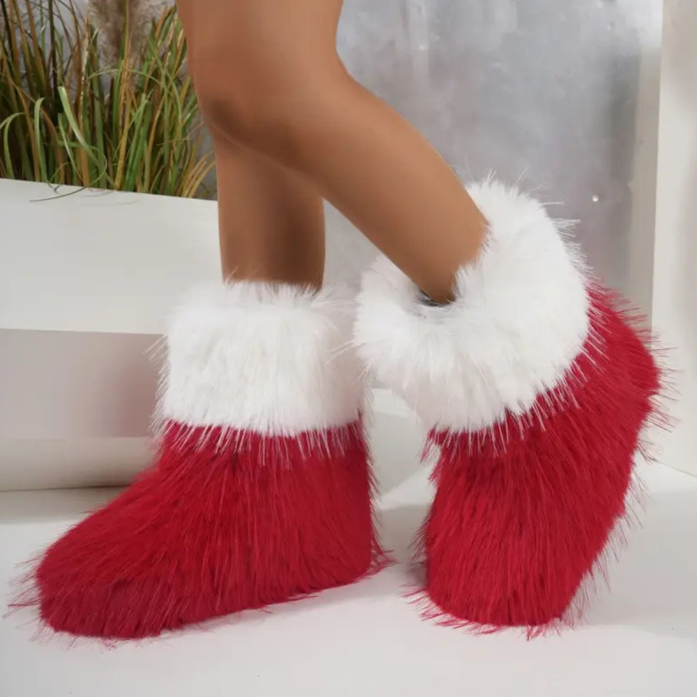 Bottes Hiver Chaussures Femmes Noël - PanierRoyale