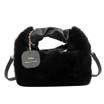 Sac à main en cuir brun avec bretelle réglable