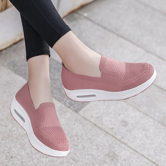 Baskets Femmes Rose Pastel Confortables et Légères - PanierRoyale