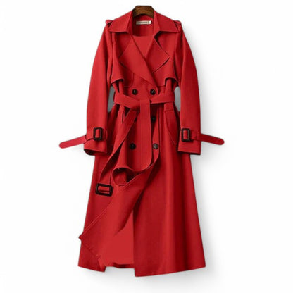 Trench-coat femme classique mi-longueur léger