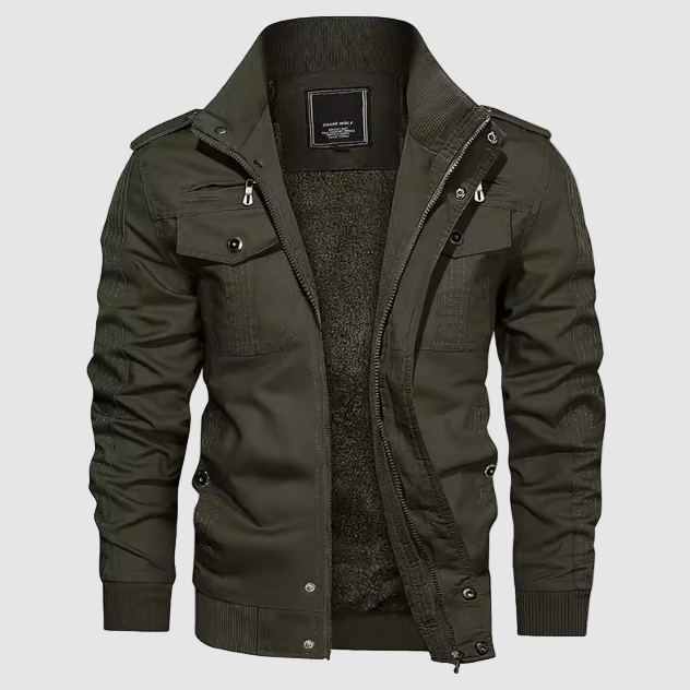 Blouson Homme Hiver Chauffant avec Doublure Polaire