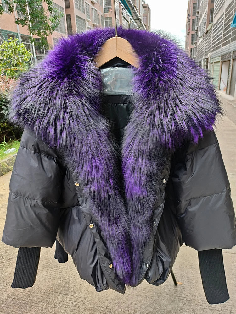 Manteau Femme Hiver Chaud avec Col Amovible - PanierRoyale