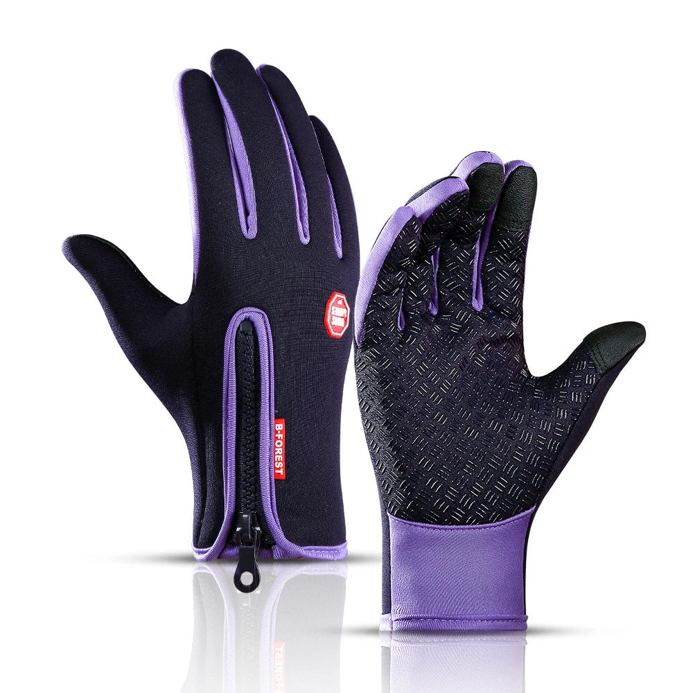 Gants d'Hiver Imperméables pour Adultes avec Fermeture Éclair - PanierRoyale