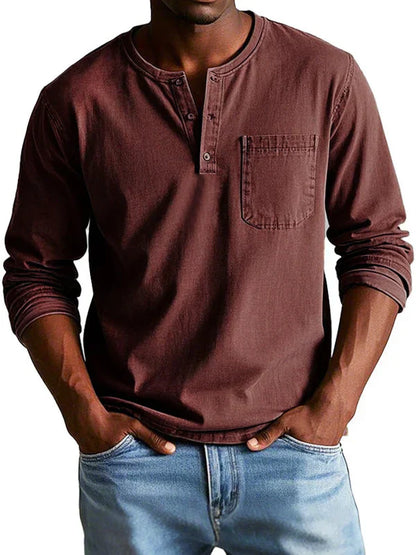 Chemise Homme Décontractée Manche Longue