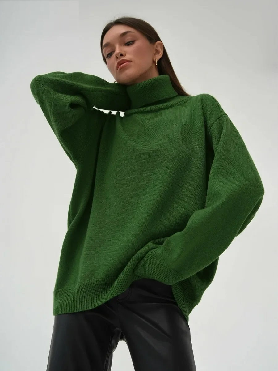 Pull Col Roulé Féminin