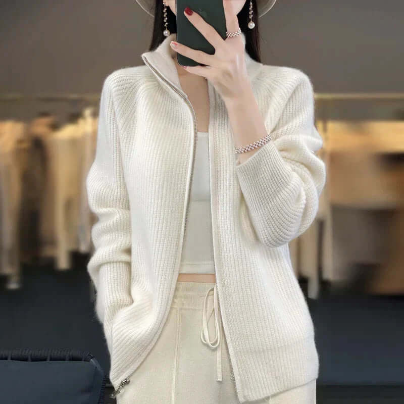 Cardigan Femme Classique à Manches Longues