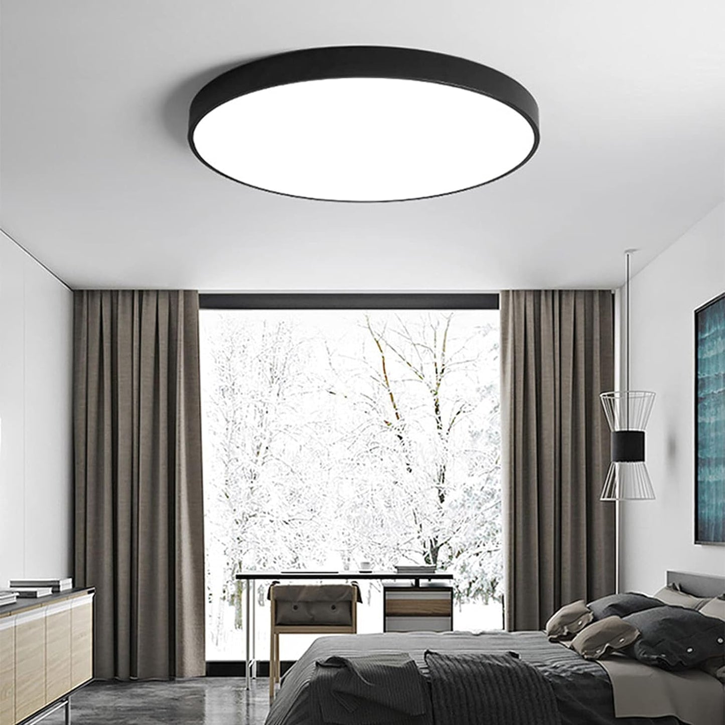 Lampe Plafond LED Rond Design Nordique