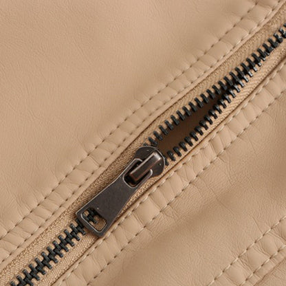 Veste en cuir femme élégante et tendance