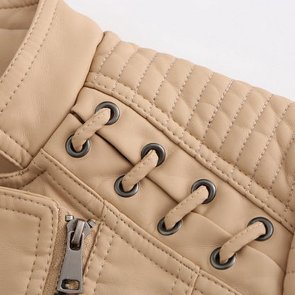 Veste en cuir femme élégante et tendance