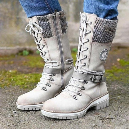 Bottes Hiver Cuir Femmes Élégantes et Confortables