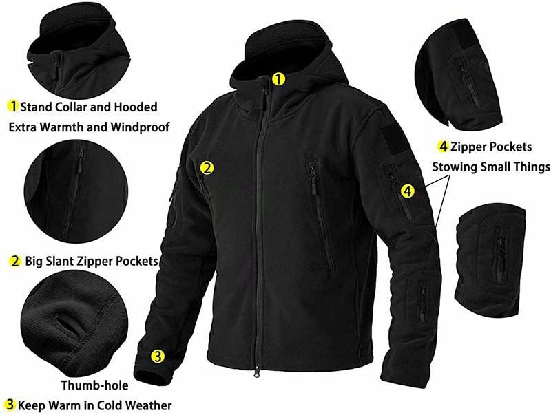 Veste Polaire Homme Imperméable et Chaude