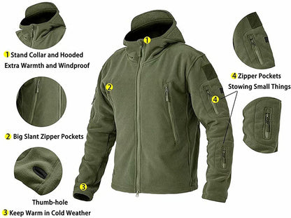Veste Polaire Homme Imperméable et Chaude