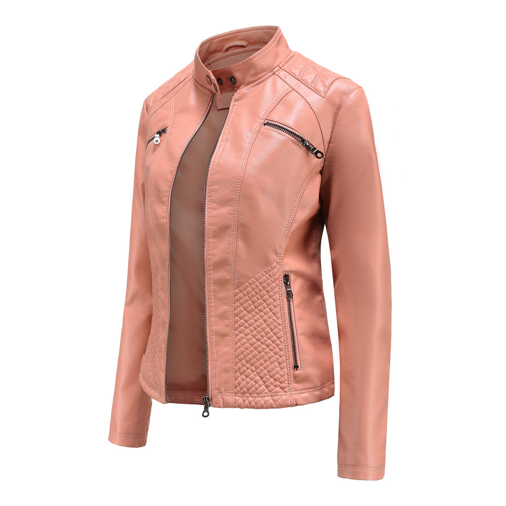 Blouson Cuir Femme Élégant et Confortable