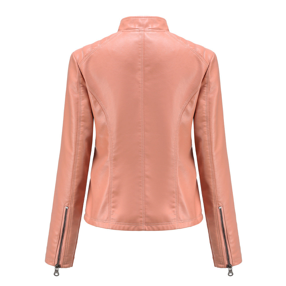 Blouson Cuir Femme Élégant et Confortable