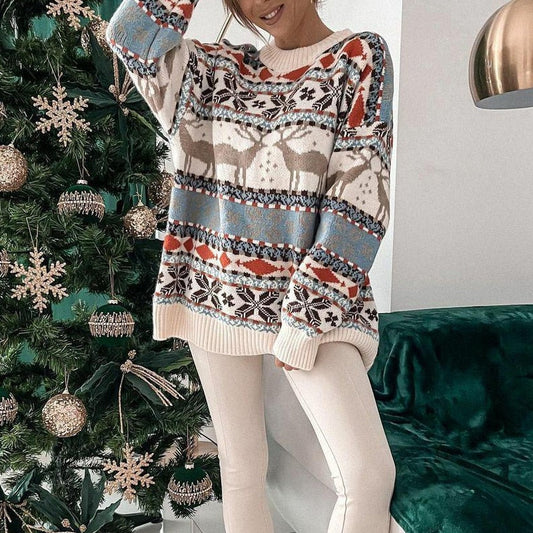 Pull Noël Femme avec Moutons de Noël - BerlinGlamour