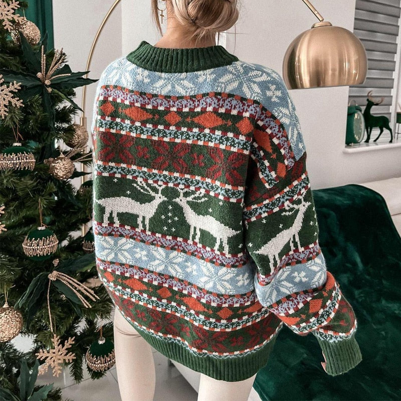 Pullover Femme Chaud et Doux Noël