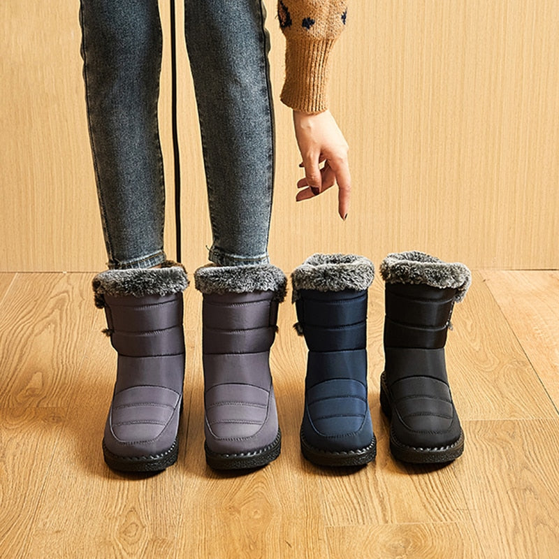 Bottes Hiver Femmes Chaudes et Confortables