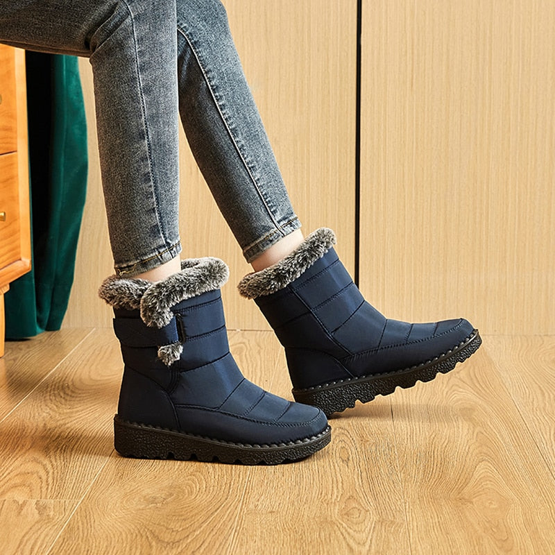 Bottes Hiver Femmes Chaudes et Confortables
