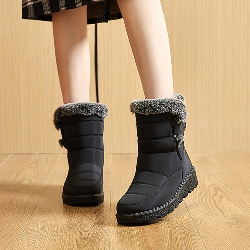 Bottes Hiver Femmes Chaudes et Confortables