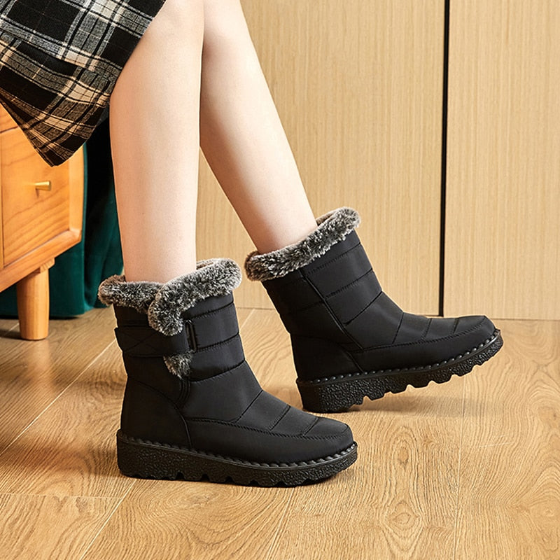 Bottes Hiver Femmes Chaudes et Confortables