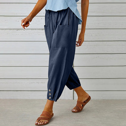 Pantalon Décontracté Femme Confortable