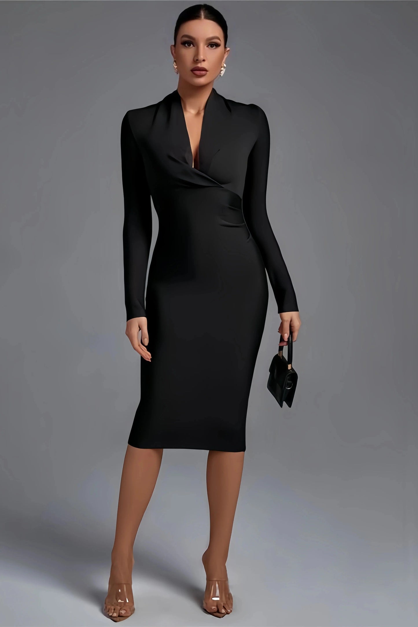 Robe Soirée Noire Élégante et Chic pour Femme - PanierRoyale
