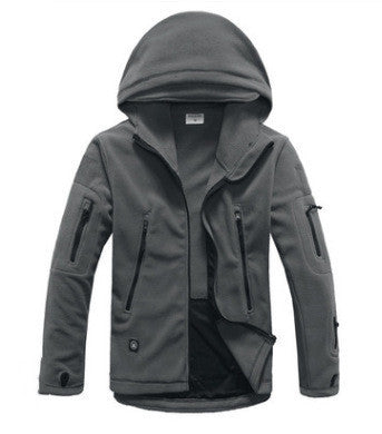 Veste Hiver Homme Polaire avec Capuche et Manches Longues