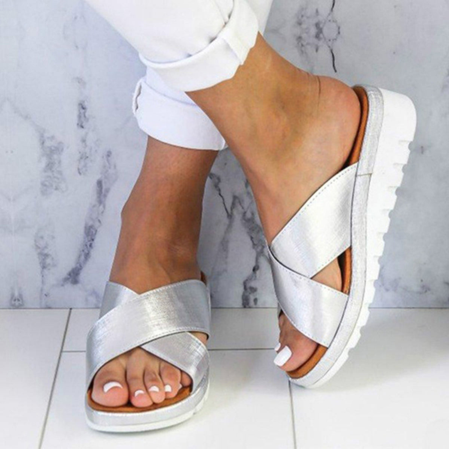 Sandales Femmes Confort et Semelle Amortie