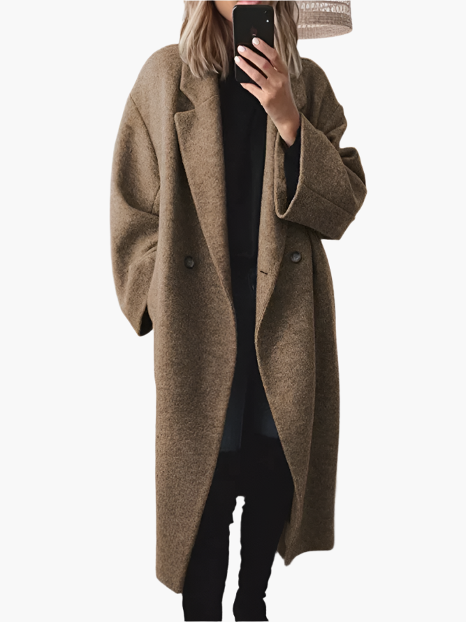 Manteau Femme Détendu Boutons Élégant