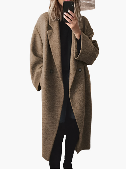 Manteau Femme Détendu Boutons Élégant