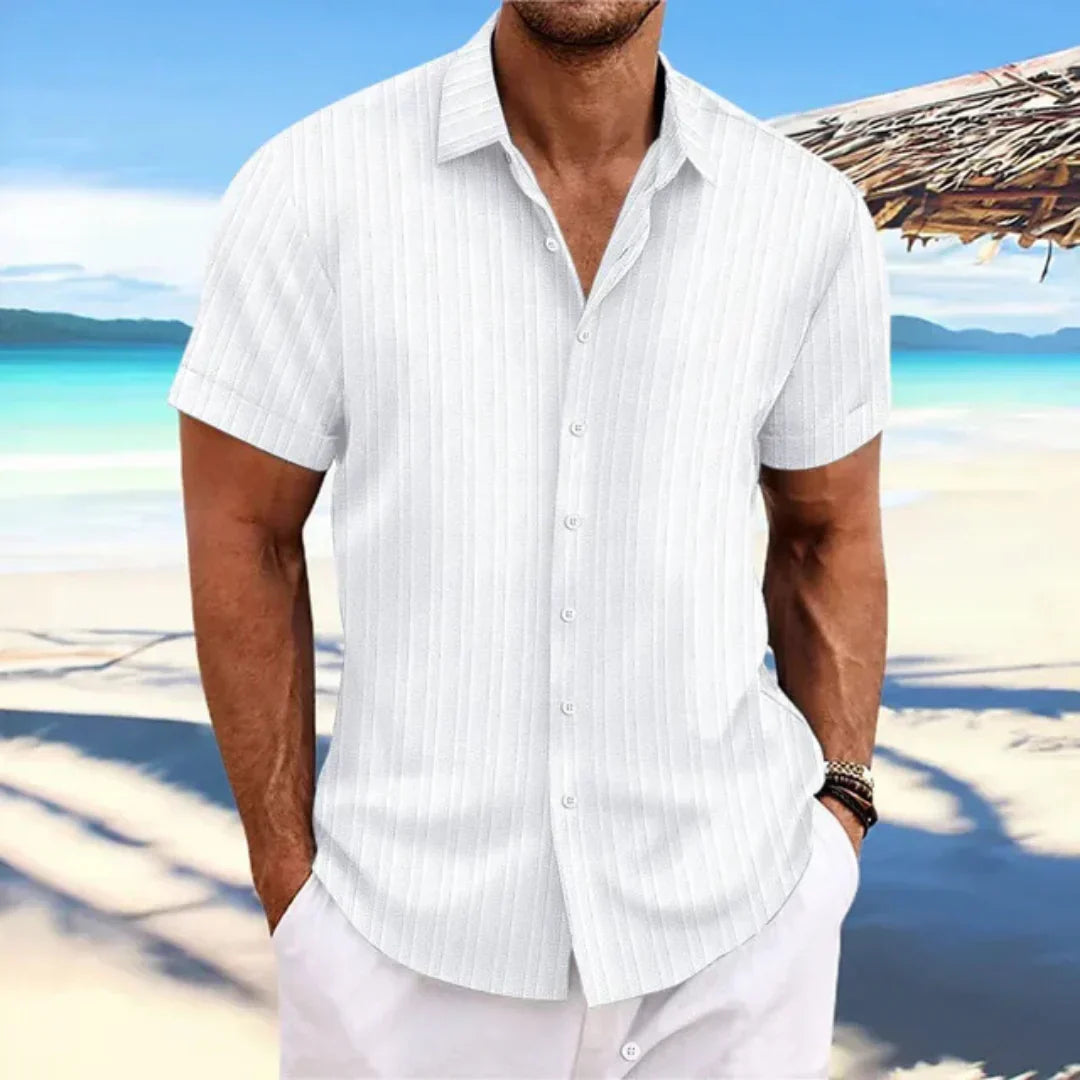 Chemise Homme Décontractée - Modèle Été Manches Courtes et Légère
