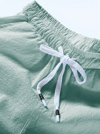 Shorts Homme Décontractés Été avec Cordelière et Tissu Doux