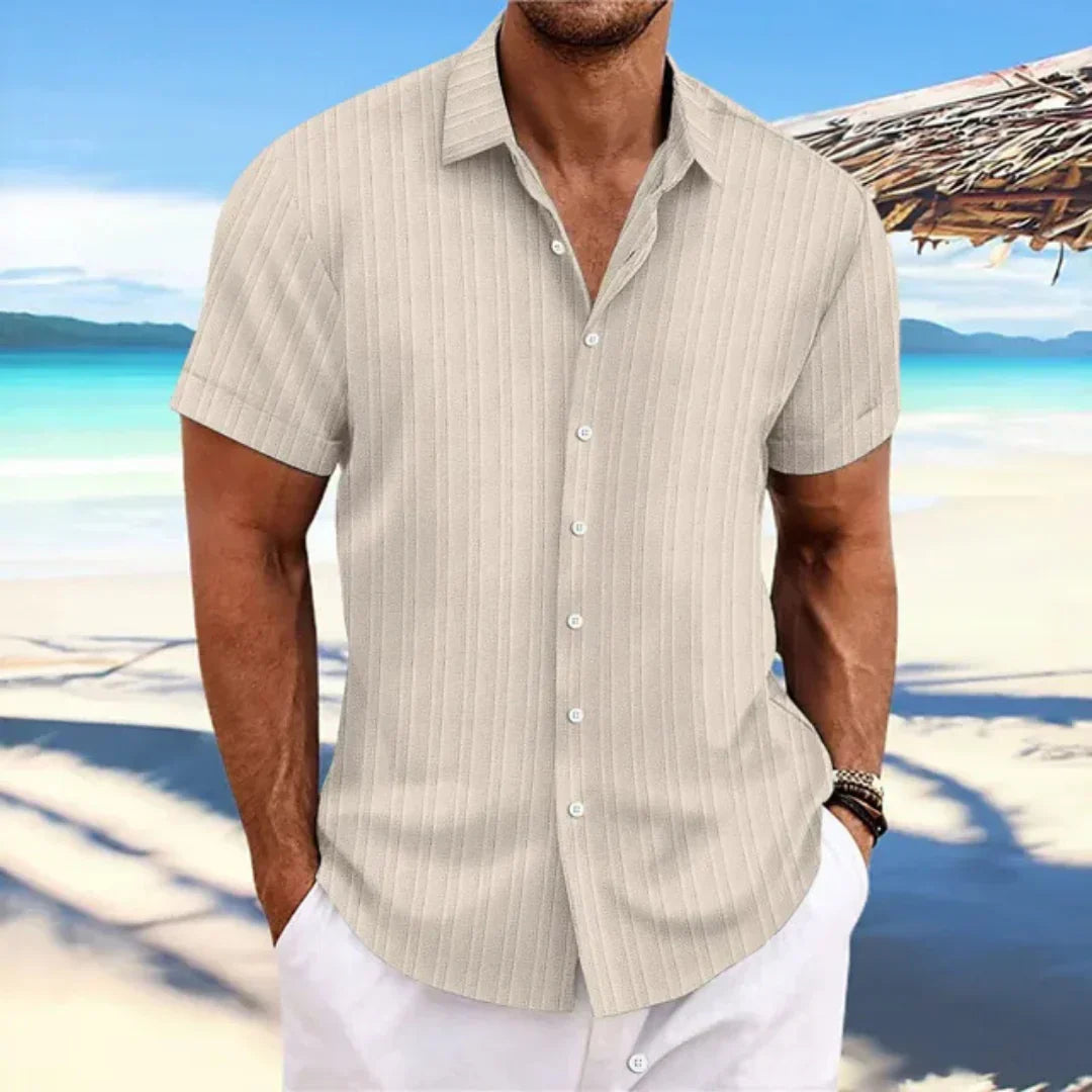 Chemise Homme Décontractée - Modèle Été Manches Courtes et Légère