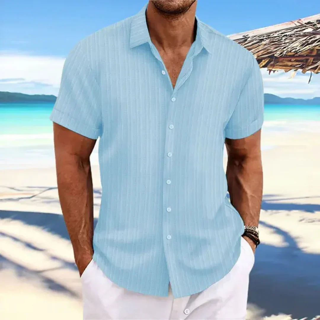Chemise Homme Décontractée - Modèle Été Manches Courtes et Légère
