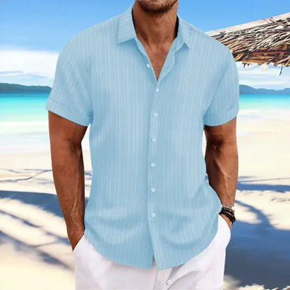 Chemise Homme Décontractée - Modèle Été Manches Courtes et Légère