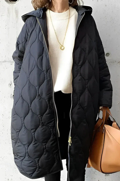 Parka Femme Hiver à Capuche Amovible et Imperméable