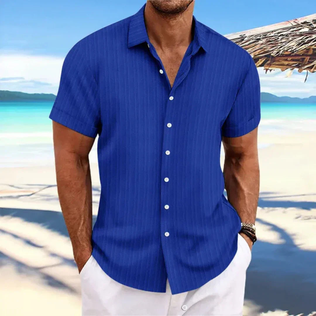 Chemise Homme Décontractée - Modèle Été Manches Courtes et Légère - PanierRoyale