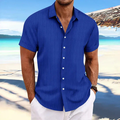 Chemise Homme Décontractée - Modèle Été Manches Courtes et Légère - PanierRoyale