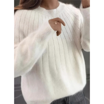 Pull Femme Tricoté Doux et Confortable