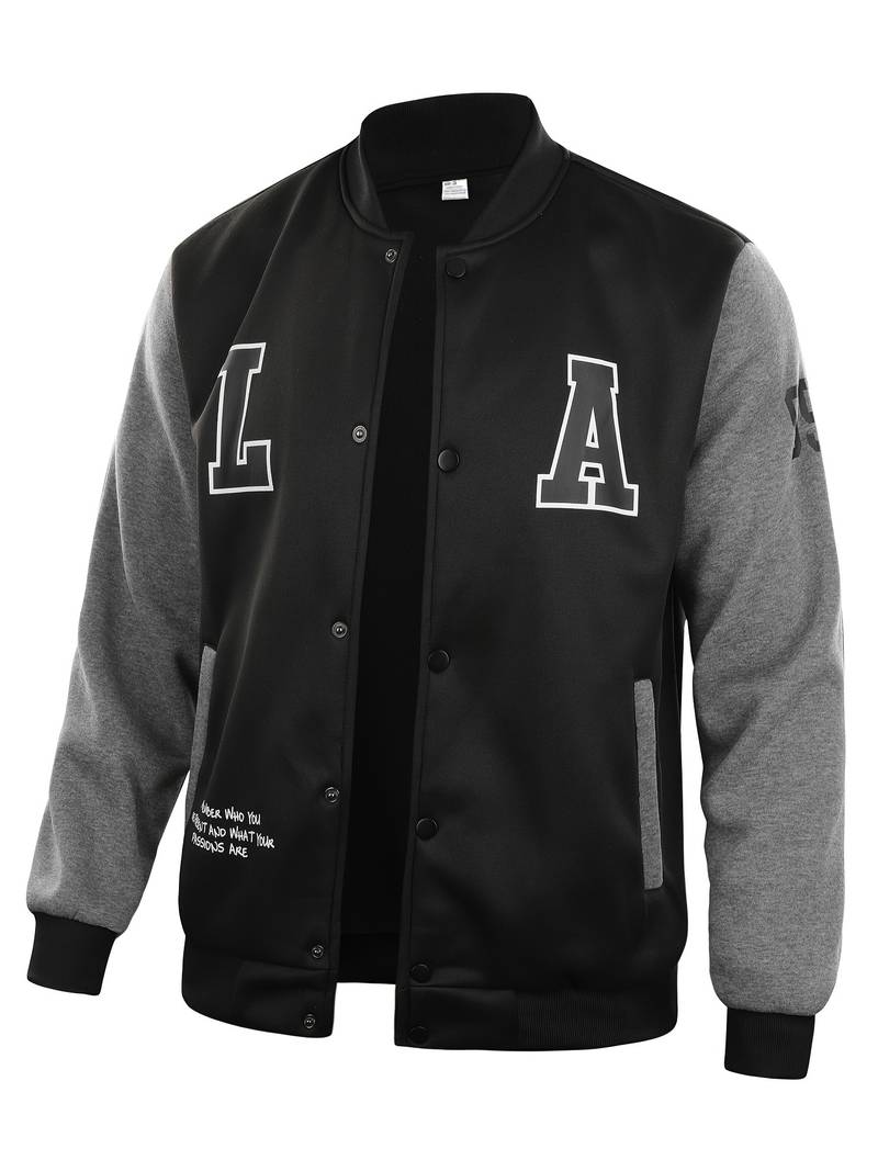 Veste Homme Décontractée Manches Contrastées Fermeture Éclair - PanierRoyale