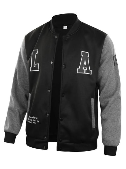 Veste Homme Décontractée Manches Contrastées Fermeture Éclair - PanierRoyale